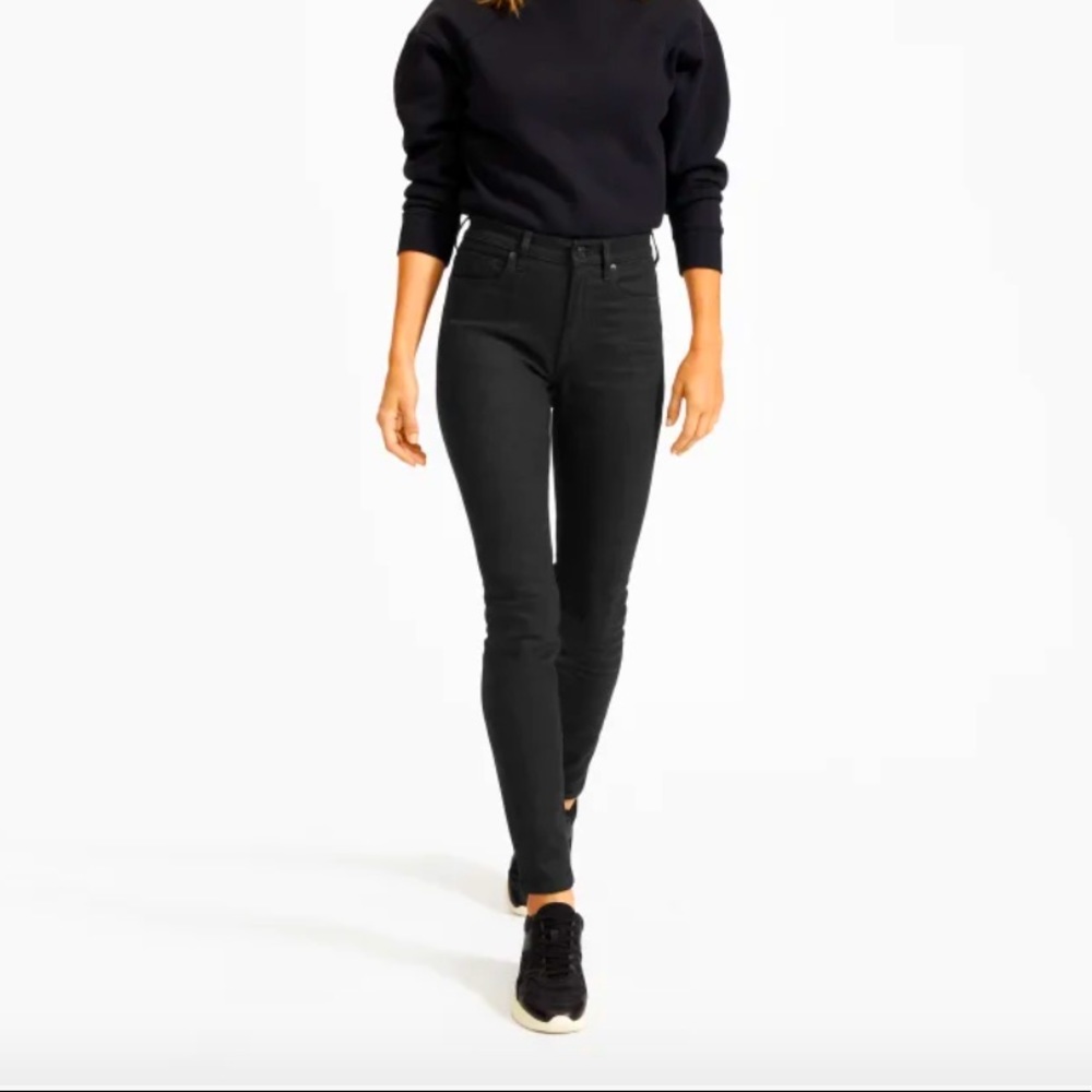 High Rise Black Jeans